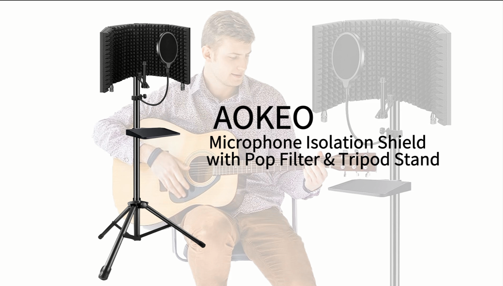 Amazon.com: Aokeo Studio Recording Microphone Isolation Shield